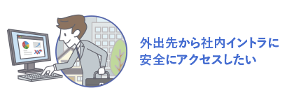 外出先から社内イントラに安全にアクセスしたい